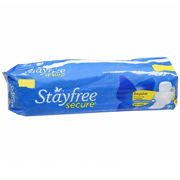 Stayfree Secure Cotton Soft Pads With Wings